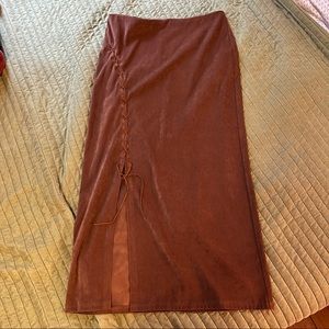 *sold* 90s lace up maxi skirt